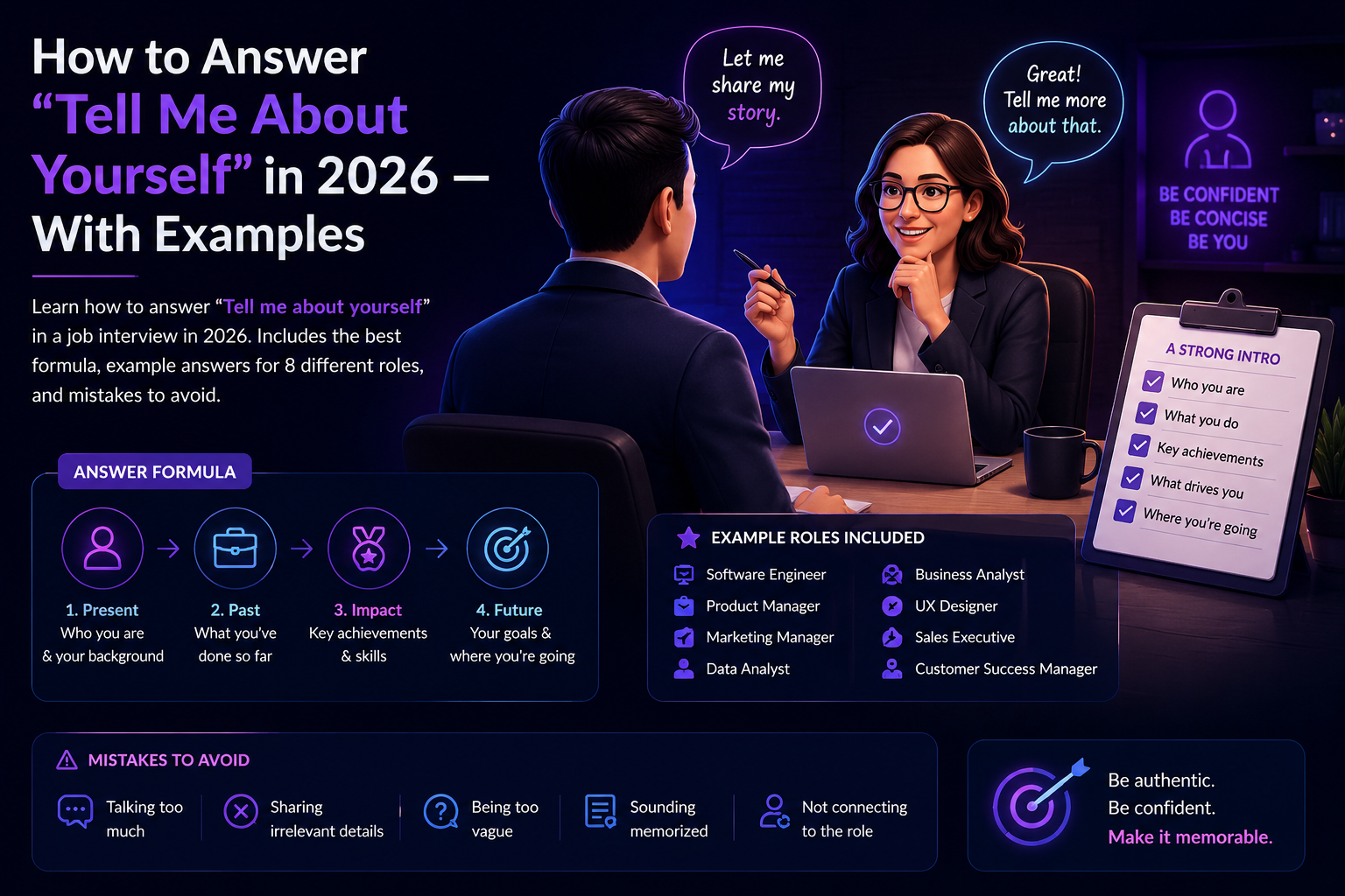 How to Answer "Tell Me About Yourself" in 2026 — With Examples